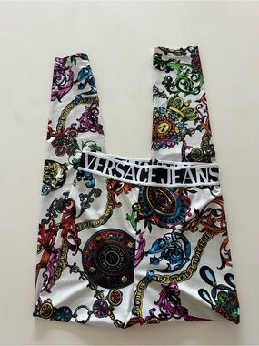 Versace Jeans Multicolor Banded Leggings